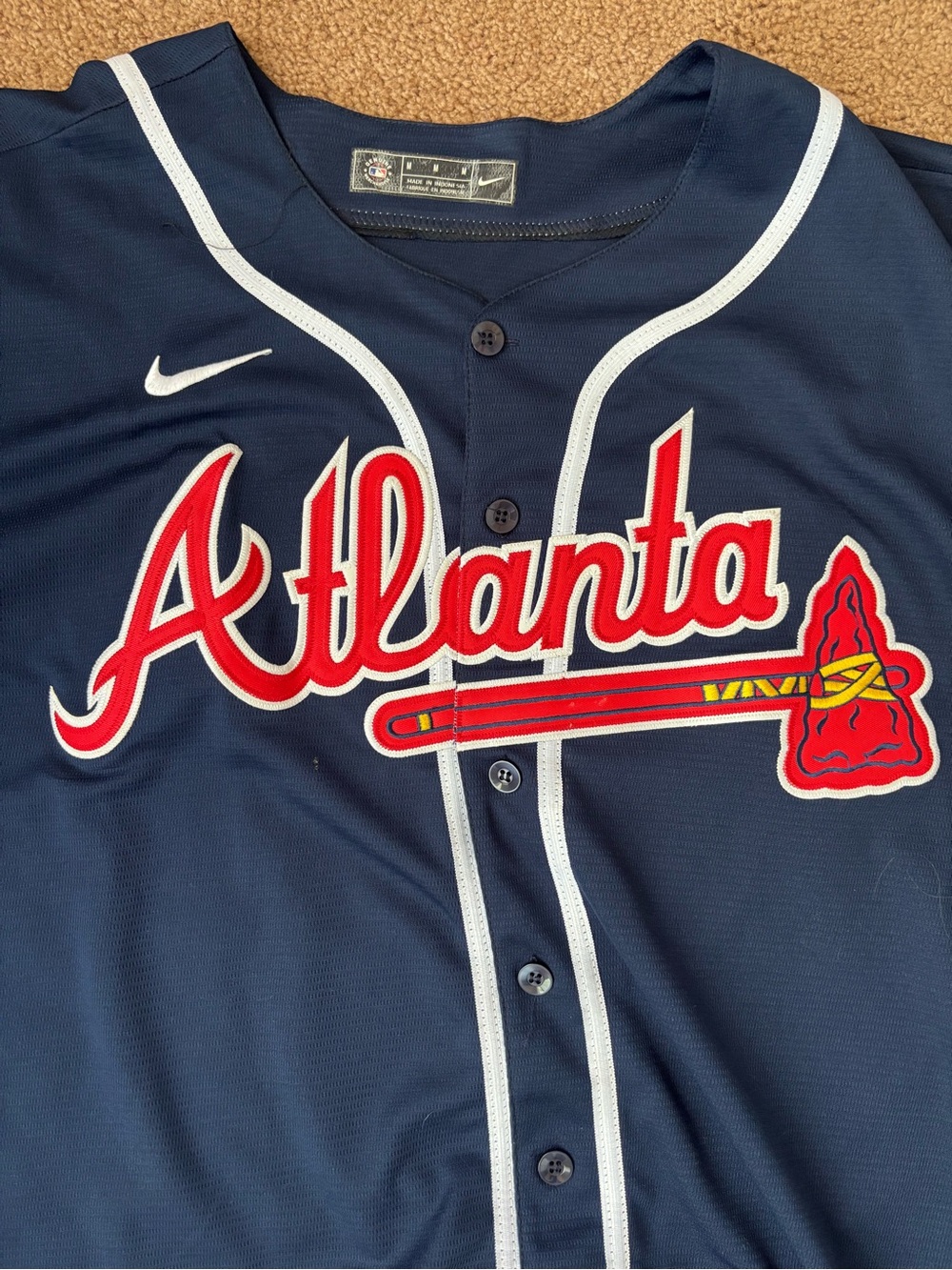 Men’s M Atlanta Braves Dansby Swanson MLB Jersey - Picture 3 of 5